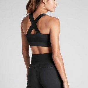 NWT Athleta Black Serene Sports Bra